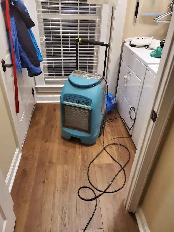 Commercial dehumidifier deployed for Flood Damage Cleanup in Sauk Rapids
