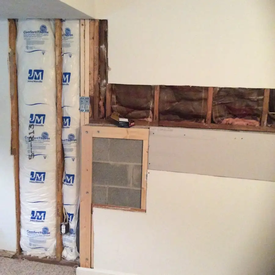 Wall insulation replacement during Contents Cleaning & Restoration in Sauk Rapids